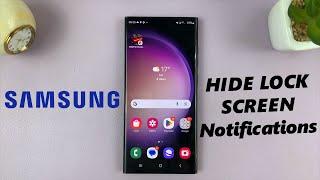 How To Hide Notifications On Lock Screen Of Samsung Phone