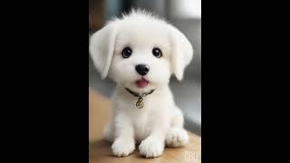 Irresistibly Cute White Puppy Dog - Heartwarming Moments and Playful Antics