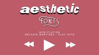 25 aesthetic fonts u should use! ◡̈