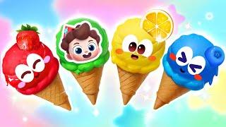 Ten Fruit Ice Cream | Learn Colors | Numbers Song | Nursery Rhymes & Kids Songs | BabyBus