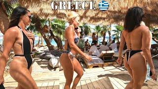 BIKINI BEACH | Greece hot day beach | Beach vlog 4K60