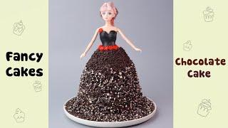 Chocolate Princess Cake Decorarting Idea