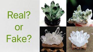 How to Spot Fake Raw Stone Crystal  Cluster?