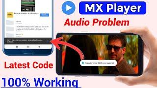 Mx Player Eac3 Audio Not Supported l Eac3 Not Supported Mx Player | Mx Player Custom Codec