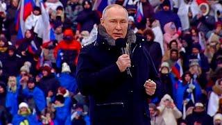 Воюем за НАШУ землю! Мощная речь Путина на концерте в Лужниках!