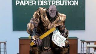 Paper Distribution Be Like... Marvel Meme