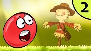 Несносный КРАСНЫЙ ШАР спасает деревню #2. Мультик ИГРА Red Ball Evolved на Игрули TV