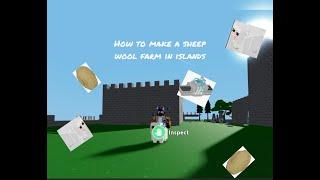 How to make an automatic sheep wool farm in Roblox islands