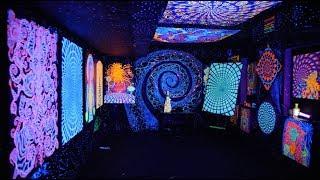 UV Psychedelic Visionary 3D Art by Alex Aliume. Sacred Art Studio. Documentary 2019 (April)