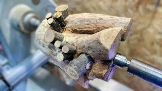 How to Wood Turn Firewood into a Work of Art!