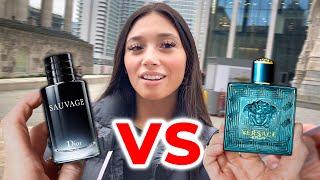 VERSACE EROS vs DIOR SAUVAGE ️ Which Fragrance Do Women Like More 