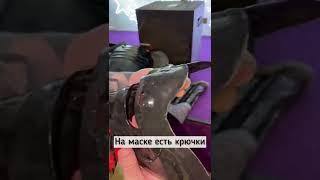 Боевая маска самурая «Они», кто такую носил и как маска крепилась к шлему