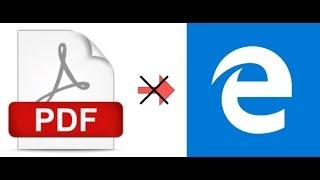 Как отключить просмотр PDF файлов в Microsoft Edge