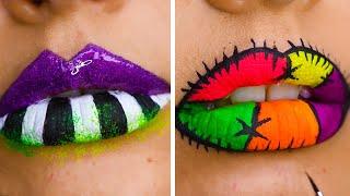 Halloween Lip Art Tutorial! Makeup Hacks by Blusher