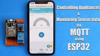 MQTT on ESP32 | Controlling Appliances and Monitoring Sensor on Ubidots | ESP32 Projects