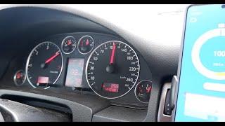 Audi A6C5 2.5 TDI V6, AKE, передний привод. Разгон 0-100.