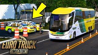 PRIMEIRA VIAGEM EM MINAS GERAIS! (A POLICIA PAROU O ÔNIBUS) - EURO TRUCK SIMULATOR 2