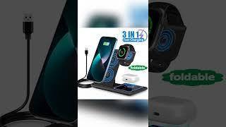 Simplify your charging routine with the 3-in-1 Wireless Charger for iPhone and Apple Devices. A s...