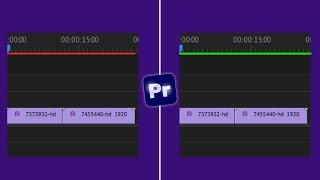 Premiere Pro red line on timeline fix