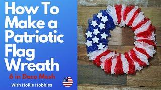 Patriotic Wreath Tutorial/ Patriotic Wreath/ Ribbon Wreath/ 4th of July Wreath/ Patriotic Wreaths