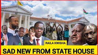 Breaking News Raila Odinga receives terrifying news from state house day's after joining Ruto Govt.