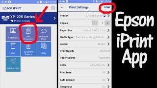 How to connect a WiFi printer with a smart device, Epson iPrint App