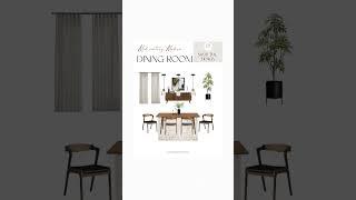 Mid-Century Modern Dining Room - Design Board | Maison Neline