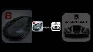 Asphalt 9 vs Asphalt 8 #asphalt9 #asphalt8 game comparison