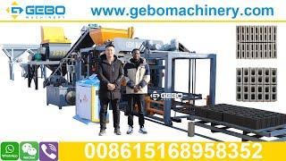 Gebo Machinery QT10 15 block machine automatic production line