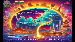 AJ BACKPACKER Presents: 5 Nations, 1 Journey: Travel Map Adventure from India to Southeast Asia