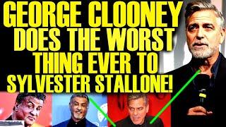 GEORGE CLOONEY ATTACKS SYLVESTER STALLONE AS WOKE MEDIA FALLS IN FINANCIAL FLAMES!