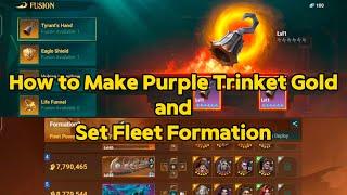 Make Gold Trinket And Set Up Fleet Formation,Sea Of Conquest Season Six