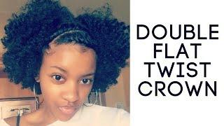 Double Flat Twist Crown Tutorial