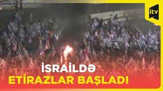 Netanyahu müdafiə nazirini istefaya göndərdi, bir sıra şəhərlərdə etirazlar başladı