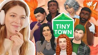 starting a NEW sims challenge: TINY TOWN | blue #1