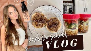 VLOG: how I really feel about going back to school... easy to prep lunch idea, new makeup and more!