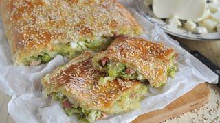 Rustico di sfoglia zucchine e speck