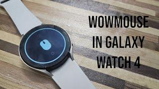 WowMouse in Galaxy Watch 4 | One Handed Bluetooth Mouse | 