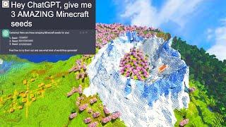 ChatGPT Minecraft seeds you MUST try!. AMAZING Minecraft 1.20 seeds | Best Minecraft seeds 1.20