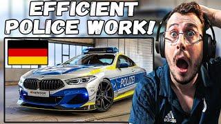 German Police High Speed Code 3 Response on Autobahn!  Reaction