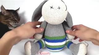 Ослик крючком. Вязаный ослик. Crochet donkey. Вязание для начинающих. (Урок 4 Сборка)