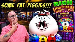 Trying Our Luck On The NEW Rich Little Piggies World Class | Slot Play Sunday At Aria Las Vegas