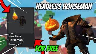 How to get Roblox Headless Horseman (FOR FREE)