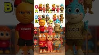Unboxing tralalelo tralala, brr brr patapim, ballerina lego toys-Which toys are correct?