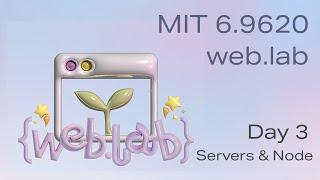 MIT web.lab (6.962) - Day 4: Servers & Node