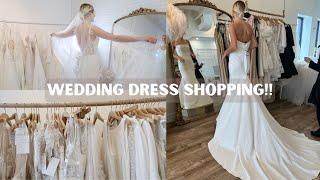 WEDDING DRESS SHOPPING!! saying YES to the dress ‍️