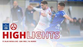 HIGHLIGHTS | FC Blau Weiß Linz - GAK 1902 | 14. Runde ADMIRAL Bundesliga