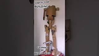 making a B1 Battle Droid #shorts #starwars #droids #b1 #youtubeshorts