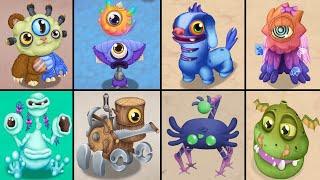 ALL Baby Monsters Ethereal Workshop Fanmade By slimer Vs Riles | My Singing Monsters