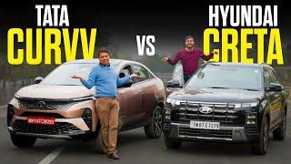 Hyundai Creta VS Tata Curvv comparison | Design, Feature, Performance | Which One Is good